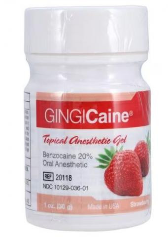 Gingicaine érzéstelenítő zselé eper íz 30 ml