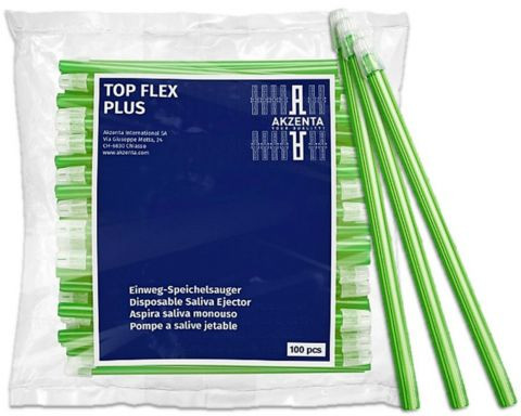 Akzenta Top Flex Plus Nyálszívó Zen Lime (100 db) - main