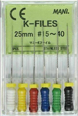 Mani K-file 31mm 15-40 sorozat